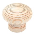 Bouton de meuble contemporain en pin d40 7240 bois brut ponce ht33