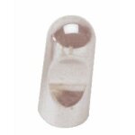 Boutons de meuble � encoche 8010 - chrom� brillant estamp