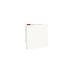 Bouton poussoir no 10 a 2 modules blanc unica