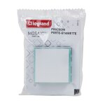 Bouton poussoir avec porte - étiquette easy - led 6a 2 modules à composer mosaic - blanc Bouton poussoir avec porte - étiquette easy - led 6a 2 modules à composer mosaic - blanc