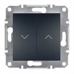 Bouton - poussoir volet roulant mcanisme anthracite schneider asfora