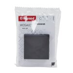 Bouton poussoir avec voyant easy - led 6a 2 module � composer mosaic - noir