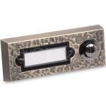 Bouton de sonnette apparent en m�tal bronze