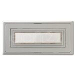 Bouton sonnette �clair� apparent, coloris argent�