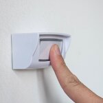 Bouton de sonnette filaire scs sentinel, blanc