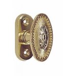 Bouton style louis xvi perl� sur rosette pour fen�tre cadap