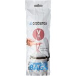 Brabantia lot de 20 sacs poubelle perfectfit pour newicon, rouleaux, code v, 20x3 litres