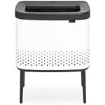 Brabantia bo corbeille � linge blanc et noir 60 litres