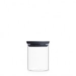 Brabantia bocal en verre empilable, 0. 6 litre - dark grey Brabantia bocal en verre empilable, 0. 6 litre - dark grey