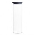 Brabantia bocal en verre empilable, 1. 9 litre - dark grey Brabantia bocal en verre empilable, 1. 9 litre - dark grey