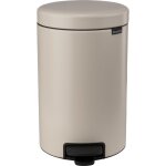 Brabantia poubelle designer beige 12 litres p�dale