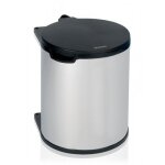 Brabantia poubelle encastrable, 15 litres - brilliant steel