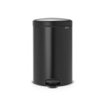 Brabantia poubelle à pédale newicon, 20 litres, fermeture silencieuse, seau en plastique - matt black ... Brabantia poubelle à pédale newicon, 20 litres, fermeture silencieuse, seau en plastique - matt black ...