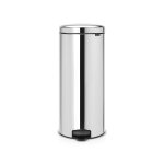 Brabantia poubelle  pdale newicon, 30 litres, fermeture silencieuse, seau en mtal - brilliant steel ...