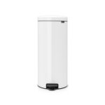 Brabantia poubelle  pdale newicon, 30 litres, fermeture silencieuse, seau en mtal - white