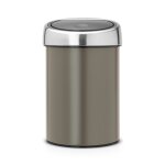 Brabantia poubelle touch bin, 3 litres - platinum