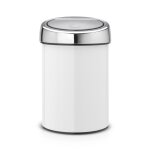 Brabantia poubelle touch bin, 3 litres - white