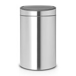 Brabantia poubelle touch bin recycle 10 + 23 l avec deux seaux intrieurs plastique / fingerprint proof ...