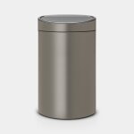 Brabantia touch bin new recycle, 23 / 10 litres, seau int�rieur plastique platinum