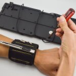 Bracelet magnétique, puissants aimants forts magnet arm band pour les vis de maintien, clous, trépans ... Bracelet magnétique, puissants aimants forts magnet arm band pour les vis de maintien, clous, trépans ...