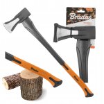 Bradas hache antid�rapante - 2000 g - gris - orange - acier tremp� - id�ale pour fendre le bois