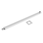 Bras de douche carré, extension de 40 cm, montage mural pour pomme de douche pluie, tige de douche pluie, ... Bras de douche carré, extension de 40 cm, montage mural pour pomme de douche pluie, tige de douche pluie, ...