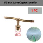 Bras rotatif en laiton buse jardin pelouse irrigation buse d'arrosage automatique rotatif atomisation ...