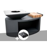 Brasero artiss g3 graphite plaque de cuisson acier inoxydable alimentaire + housse de protection