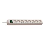 Brennenstuhl eco - line - coupe - circuit - ca 230 v - connecteurs de sortie : 8 - 3 m - france - blanc ...