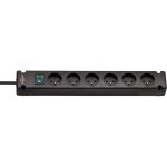 Brennenstuhl multiprise bremounta 6 prises 3m - h05vv - f3g1. 5 avec interrupteur - . noir