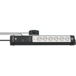 Brennenstuhl prolongateur multiprise premium - plus - line 6 prises noir / gris 3m h05vv - f 3g1, 5 - ...