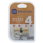 Bricard trials 16001 cylindre 30 + 30 mm double entr�e laiton jaune niveau de s�curit� 4