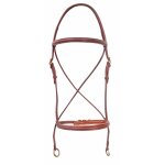 Bride en cuir sans mors karlslund 4x39x33 cm mixte marron