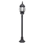 Brilliant - istria potelet extrieur - coloris noir - aluminium / verre e27 1x60w