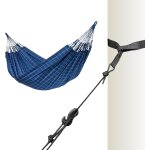 Brisa marine hamac double classique d'extrieur avec treemount black - fixation pour arbre et poteaux ...