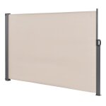 Brise - soleil baldaquin garde - vue pare - soleil mtal et polyester 180 x 300 cm beige helloshop26 ...