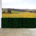 Brise - vue pour balcon n77, brise - vue pour balcon terrasse cl�ture 500x100cm feuille fonc�e