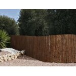 Brise vue en ecorces de pin naturel - 6 rouleaux de 1, 50 x 5 m - jardideco
