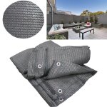 Brise vue gris 1 x 10 m 90gr / m classique
