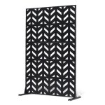 Brise - vue en métal - vevor - 120x183 cm - avec support - paravent séparateur extérieur pour patio, ... Brise - vue en métal - vevor - 120x183 cm - avec support - paravent séparateur extérieur pour patio, ...