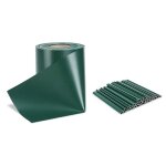 Brise vue occultant clôture en pvc 450 g / m - 70 m x 19 cm - 70 clips de montage - vert Brise vue occultant clôture en pvc 450 g / m - 70 m x 19 cm - 70 clips de montage - vert