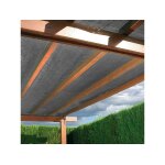 Brise vue en toile tisse gris anthracite 25 m x h. 1, 00 m - jardideco