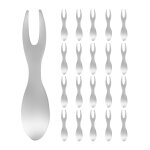 Brochettes de mais en acier inoxydable pour barbecue, 21 pieces, porte - mais, fourchette de cuisine ...