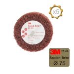 Brosse 3m scotch - brite ff - zs coarse diam�tre 75 mm x 5