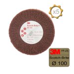 Brosse 3m scotch - brite ff - zs very fine diam�tre 100 mm x 5