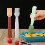 Brosse a badigeonner en silicone, portable, camping, cuisson, barbecue, p�tisserie, huile, ustensile ...