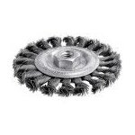 Brosse circulaire mche acier torsad pour meuleuse 115 mm scid