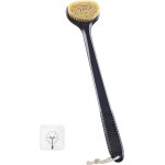 Brosse de dos pour douche avec manche long de 43 cm, brosse de massage  poigne antidrapante, poils ...