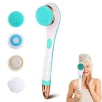Brosse de douche electrique rechargeable, rotative, a long manche, pour le dos, id�ale pour le nettoyage ...