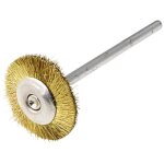 Brosse en laiton sur tige - diametre du mandrin 2. 34mm - style circulaire - adnauto Brosse en laiton sur tige - diametre du mandrin 2. 34mm - style circulaire - adnauto